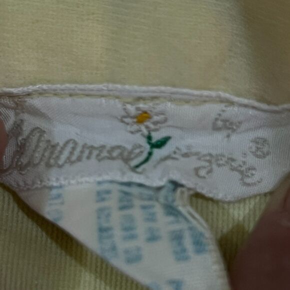Vintage 50s Yellow Saramae Lingerie Lace Trim Nightgown Made in USA Womens Large - Picture 4 of 7